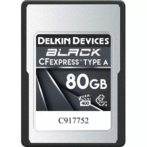 Memory card Delkin CFexpress Type A 80GB Black — high-speed storage for cameras