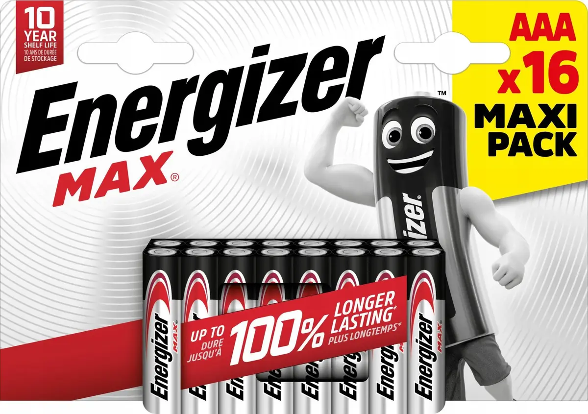 Alkalīna AAA baterijas Energizer Max 1