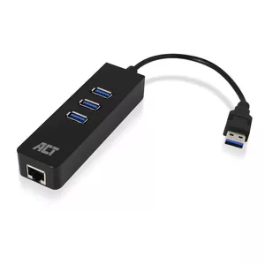 Док-станция ACT AC6310 USB 3.2 Gen 1 Проводная Черная Ethernet
