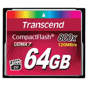 Флеш-память Transcend 64ГБ CompactFlash 800x TS64GCF800