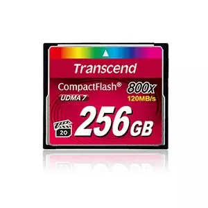 Flash Memory Transcend 256GB CompactFlash 800x TS256GCF800