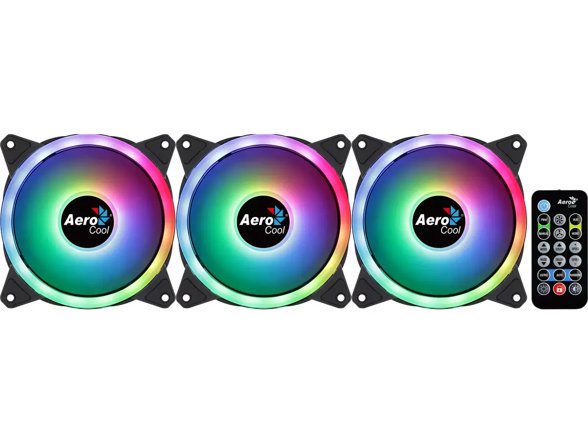 AEROCOOL DUO12PRO 3x120mm ARGB ventilatori Photo 2