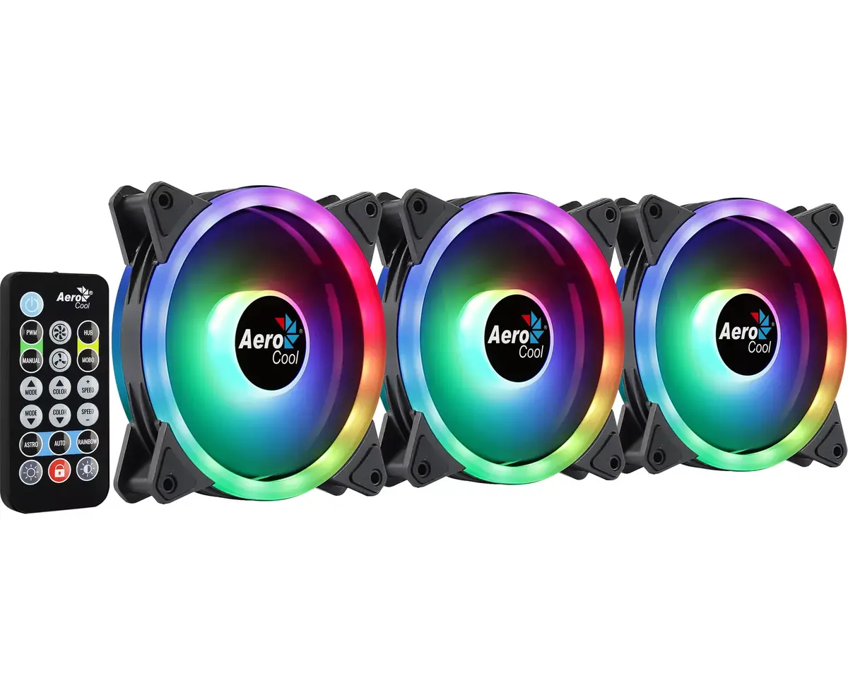 AEROCOOL DUO12PRO 3x120mm ARGB ventilatori Photo 3