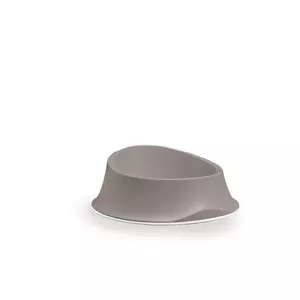 Pet food bowl stefanplast Chic 1L, 25.6×25.6×10 cm, light gray