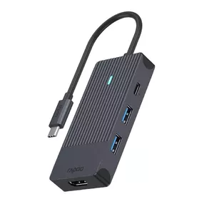 Адаптер Rapoo UCM-2001 HDMI USB 3.2 Gen 1 USB Type-C Черный