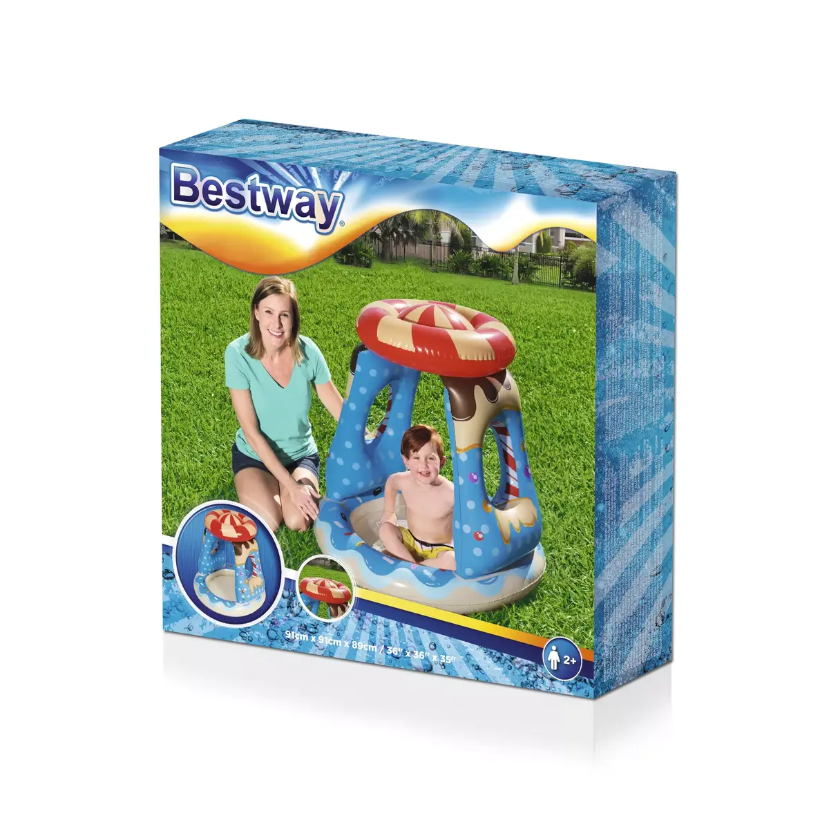 Kiddie pool Bestway 52270 — vinyl, candy dish Photo 14