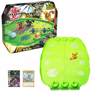 Bakugan Evo Battle Arena, Includes Exclusive Leonidas , 2 Cards and BakuCores, Neon Game Board for Collectibles, Ages 6 and Up