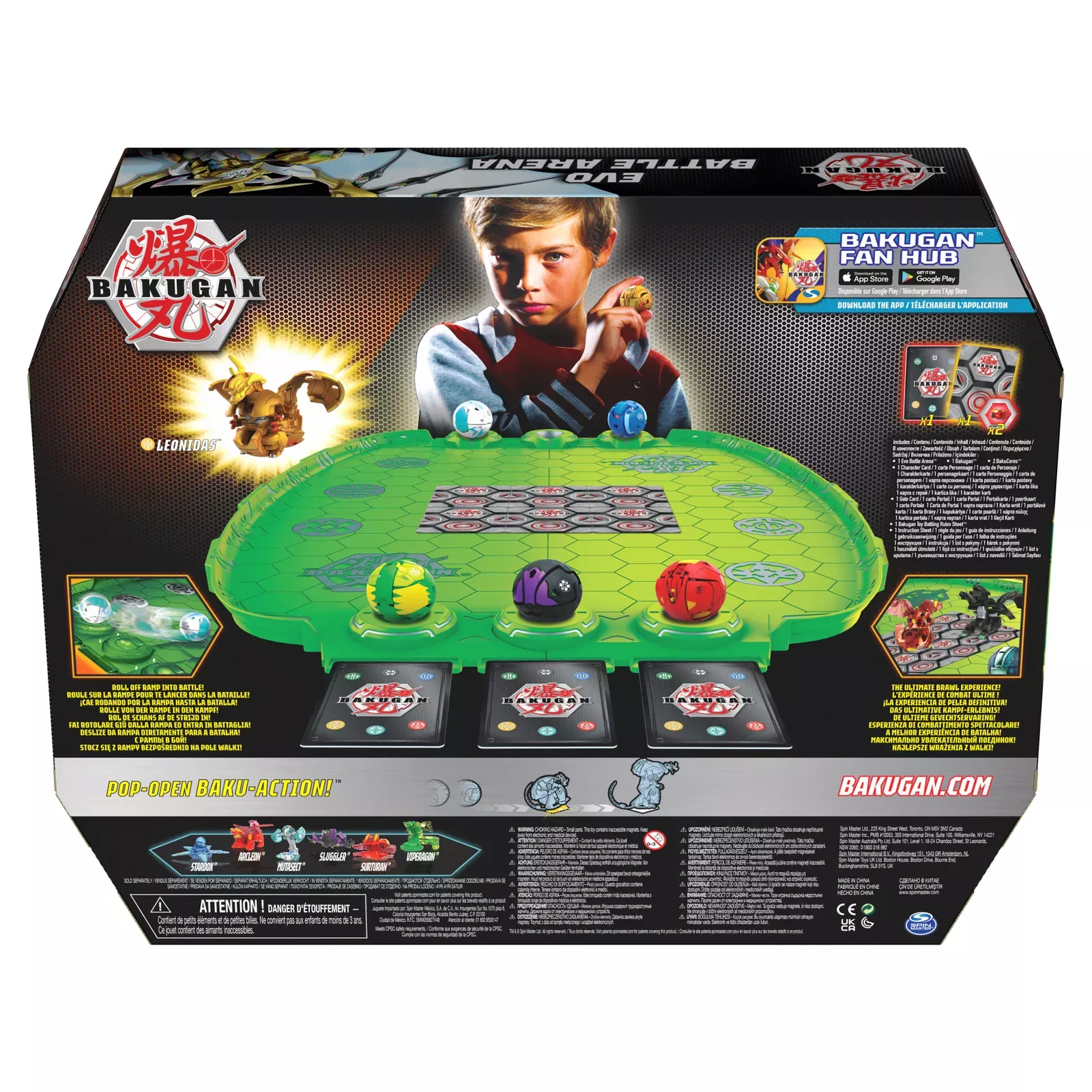 Bakugan Battle Arena, Game Board with Exclusive Bakugan, for Ages