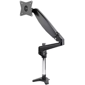 Monitor Arm StarTech ARMPIVOTE2 — single full-motion desk mount for VESA 75×75–100×100, up to 32" (or 49" ultrawide), 8 kg, C-clamp/Grommet