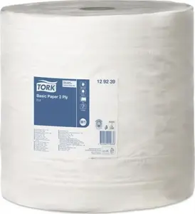 Paper towels Tork 129239, 2-ply, roll dispenser sheets, universal use