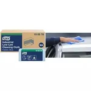 Cleaning Wipes Tork W4 190578 – blue low-lint cleaning cloths