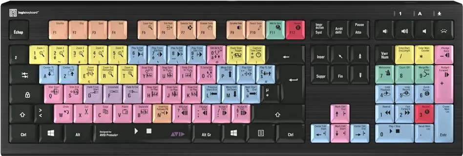 Logickeyboard ASTRA 2 USB AZERTY Angļu