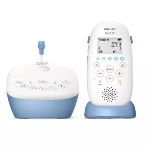 Philips SCD735/52 bērnu novērošanas rācija DECT radioaukle Zils, Balts