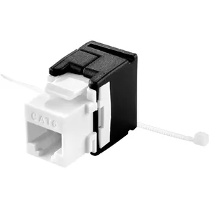 Keystone modulis Renkforce RF-4538242 — plakans melns RJ-45, 1 gab.
