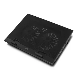 Laptop stand ACT AC8105 with fan height adjustable 2 positions 4-port hub