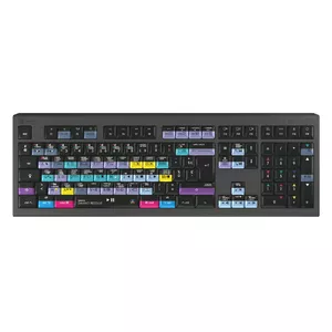 Logickeyboard ASTRA 2 USB AZERTY Angļu Melna Pilna izmēra tastatūra