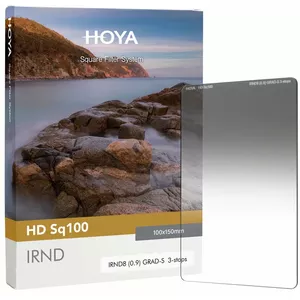 Camera filter Hoya HD Sq100 IRND8 GRAD-S 8-stop neutral density square