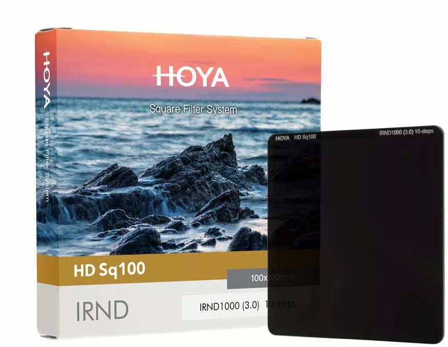 Kvadrātveida Hoya HD Sq100 IRND1000 neitrālais