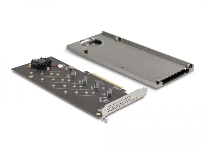 DeLOCK PCI Express 4.0 x16 karte uz 4 x iekšējiem NVMe M.2 Key M Photo 4