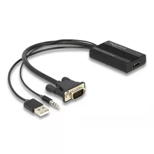 Адаптер DeLOCK HDMI на VGA с аудио 25 см HDMI Type A VGA D-Sub