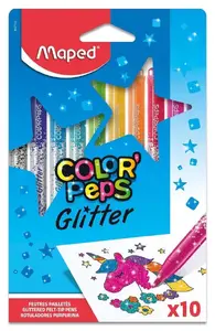 Maped Color’Peps 847110 Фломастеры Средний Черный, Розовый, Синий, Зеленый, Оранжевый, Красный, Фиолетовый, Желтый 10 шт.