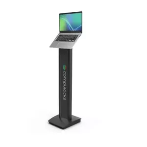 Напольная стойка Compulocks Universal Invisible Mount — алюминий, черная, с возможностью брендинга