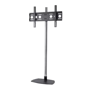 Floor signage display mount EDBAK STD01 for 75" screens, black, supports up to 80 kg, VESA 100x100–600x400