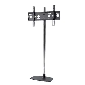 Floor signage display mount EDBAK STD01 for 75" screens, black, supports up to 80 kg, VESA 100x100–600x400