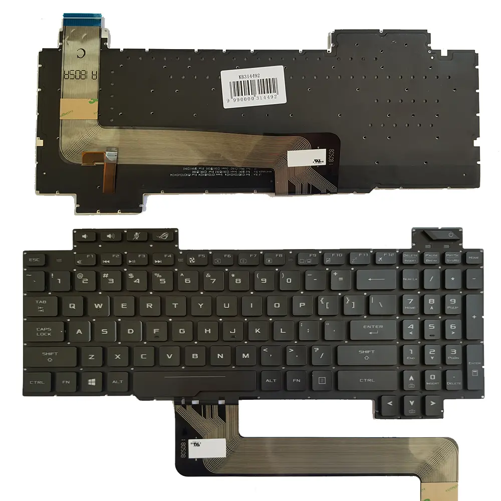 Klaviatūra Asus GL703, ASV izkārtojums, apgaismotas