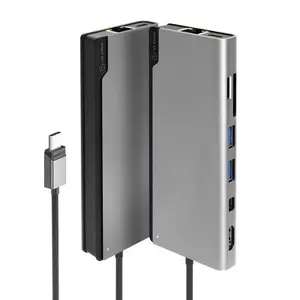 Docking Station ALOGIC ULDPLSV2-SGR USB 3.2 Type-C Black Grey 100W