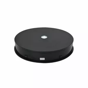 Rotating LED Turn-Table Display Stand EDA1759202A, round 30 cm, black