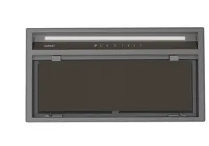 Iebūvējamā nosūcēja CATA GCX 53 SD — platums 530 mm, 750 m³/h, metāla tauku filtri, skārienvadība, pelēka
