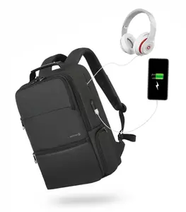 Рюкзак SWISSTEN для ноутбука 15.6" с внешним USB-портом для зарядки, с мягким отделением для ноутбука