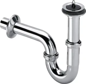Washbasin siphon VIEGA 111298 S‑shape chrome – 25 mm connection