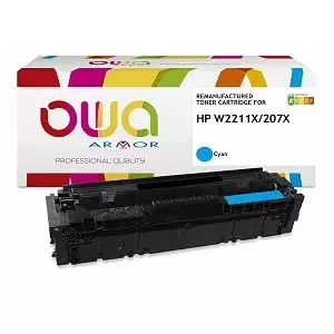 Toner OWA Armor HP W2211X 2450st 2500 pages cyan