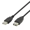 DELTACO USB-A штекер — USB-A гнездо удлинитель 2 м Photo 3