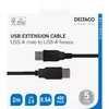 DELTACO USB-A штекер — USB-A гнездо удлинитель 2 м Photo 5