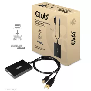 Адаптер CLUB3D Mini DisplayPort на Dual Link DVI 0.6м