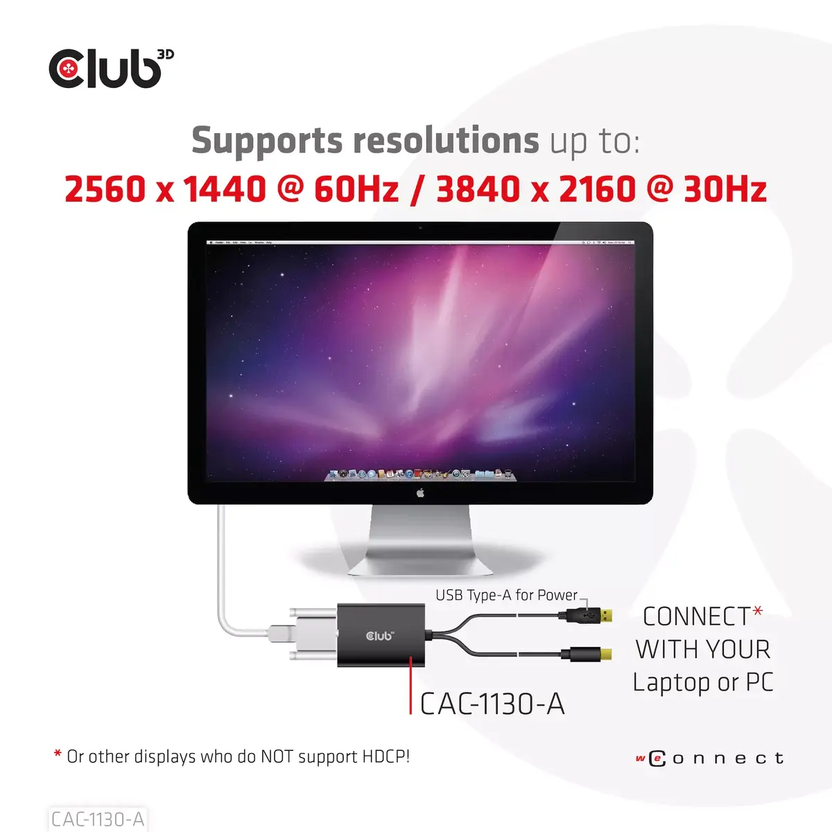 Адаптер CLUB3D Mini DisplayPort на Dual Link DVI Photo 5