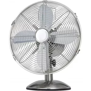 Desktop fan Ravanson WT-7033N inox, 33.5 cm diameter, 35 W, 3 speeds, 90° oscillation, metal housing