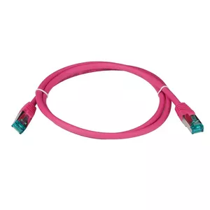 Tīkla kabelis EFB Elektronik MK6001.5MA Cat6a S/FTP (S‑STP) magenta 5 m, RJ‑45—RJ‑45, zelta kontakti