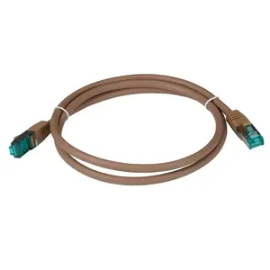 Сетевой кабель EFB Elektronik MK6001.20BR — Cat6a S/FTP (S-STP), RJ-45—RJ-45, 20 м, коричневый, позолоченные контакты