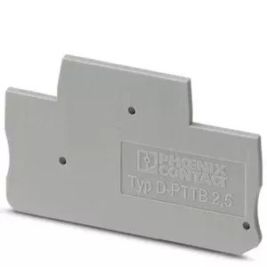 Terminal block cover PHOENIX-CONTACT D-PTTB 2.5, grey, 50 pcs, 2.2×68×39.6 mm
