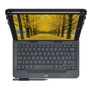 Logitech Universal Folio Tablet Keyboard for 9-10 Inch Tablets French AZERTY Bluetooth Black