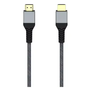 HDMI кабель Hama 00305150 2 м Мужской к Мужскому Черный Серый