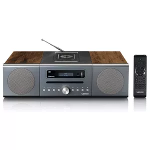 Lenco MC-175SI mājas stereo ierīce Mājas audio mikrosistēma 40 W Sudrabs, Koks