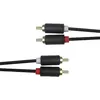 DELTACO MM-110-K 2 m audio kabelis 2×RCA Photo 4
