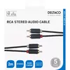 DELTACO MM-110-K 2 m audio kabelis 2×RCA Photo 5