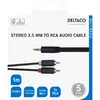 DELTACO MM-139-K 3.5mm to 2×RCA audio cable Photo 5