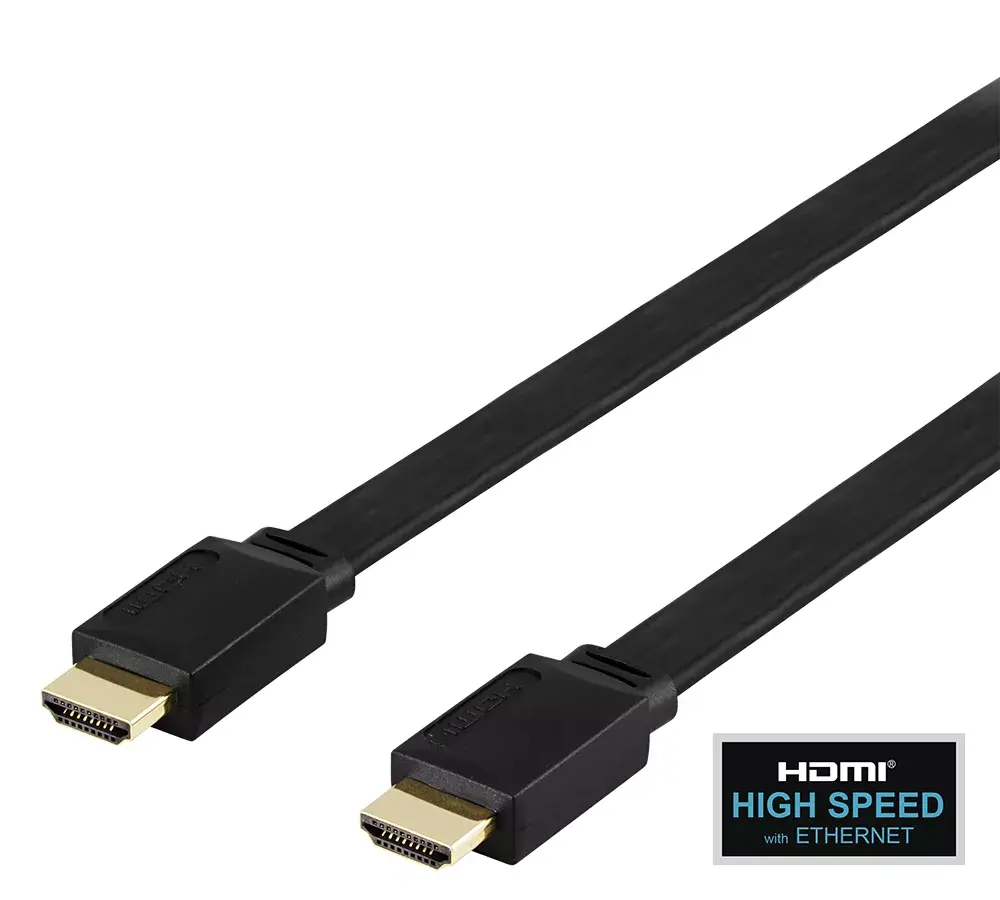DELTACO HDMI-1030F-K 4K UHD 3 m HDMI cable Photo 1